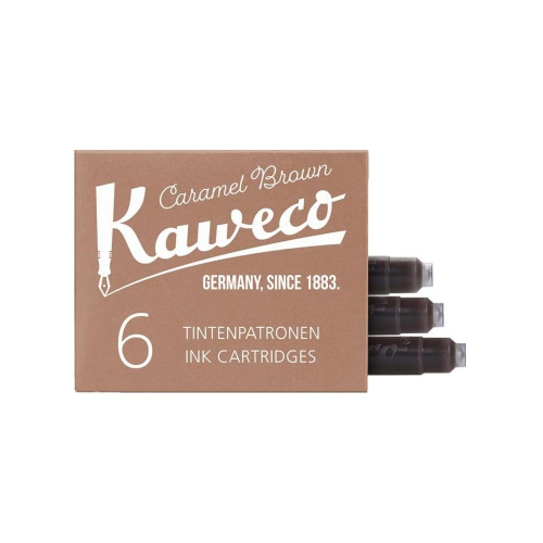  Картриджи с чернилами (6 шт) для перьевой ручки kaweco caramel brown Kaweco 10000259