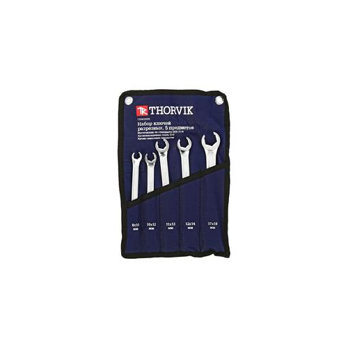 Набор разрезных ключей в сумке THORVIK FNWS005 5 предметов 8-19 мм 52055