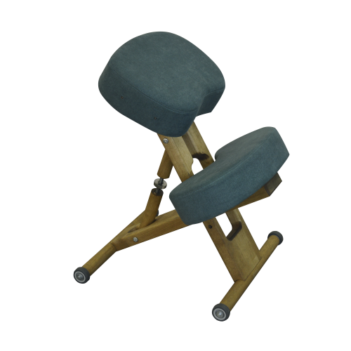 Takasima ЭКО коленный стул "ОЛИМП" на деревянной основе СК-7 (цвет Синий)