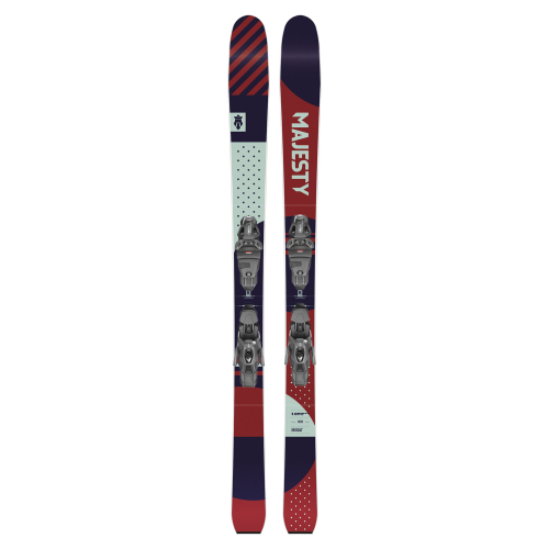 Горные Лыжи С Креплениями Majesty Adventure Gt W + Prw 11 Gw Brake 90 [G] Red/Blue
