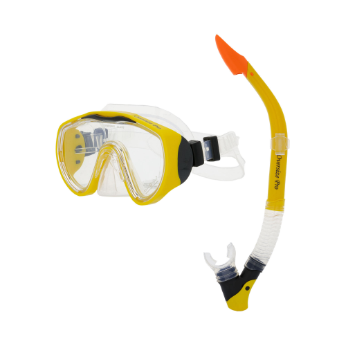 Набор Для Плавания Aqua Lung Sport Маска Оверсайз Про + Трубка 327Ss Желтый