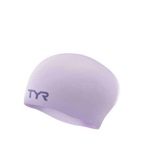 Шапочка Для Плавания Tyr Long Hair Wrinkle-Free Silicone Cap Фиолетовый