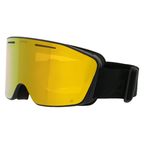 Очки Горнолыжные Alpina Nendaz Q Black Matt/Q Gold S2