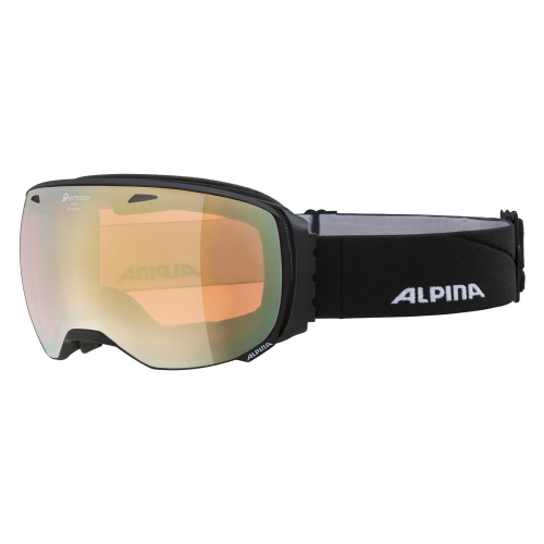 Очки Горнолыжные Alpina Big Horn Q Black Matt/Q Gold Sph. S2