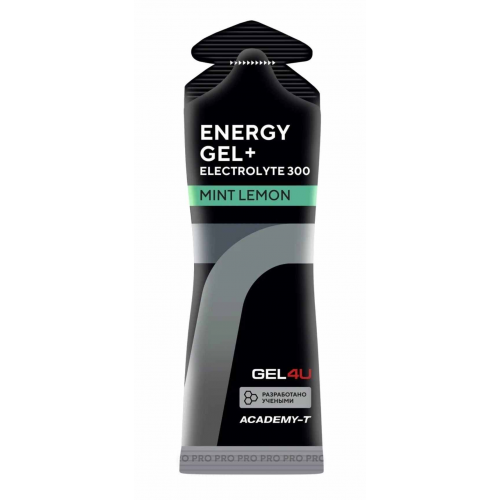 Гель Gel4U Энергетический Углеводный С Электролитами Вкус Лимон И Мята 60 Мл