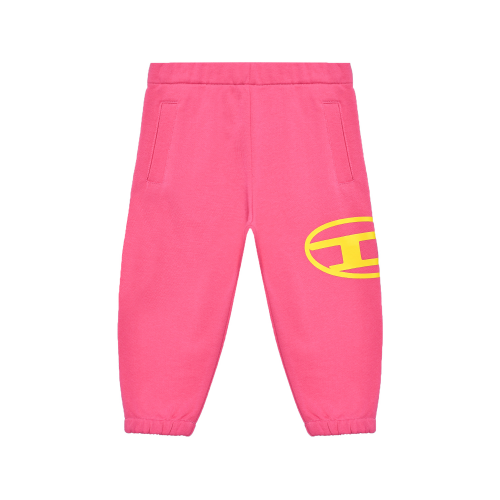 Спортивные брюки с поясом на резинке, розовые Diesel