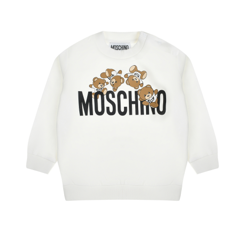 Свитшот с лого, белый Moschino