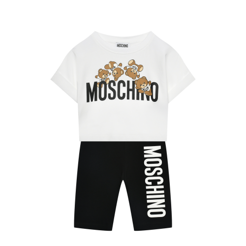 Комплект: велосипедки и футболка Moschino