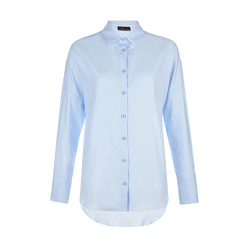 Голубая классическая блуза Dan Maralex