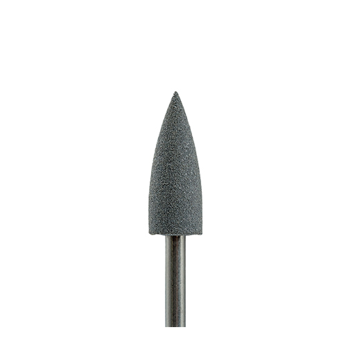 Muhle Manikure, Полировщик силикон-карбидный «Конус» D=6 мм, грубый, серый