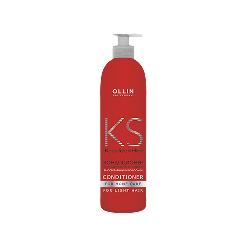OLLIN, Кондиционер для осветленных волос Keratine System Home, 250 мл