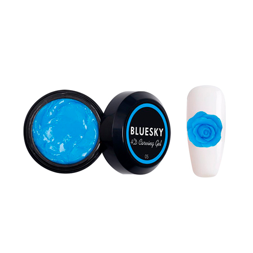 Bluesky, Пластилин Carving gel 4D №05, голубой