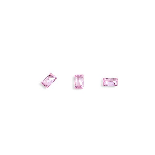 TNL, Кристаллы «Багет» №3, розовые, 10 шт