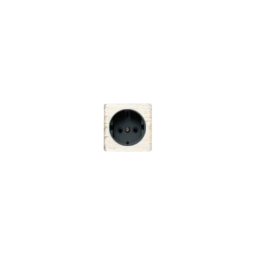  Обрамление розетки 2К+З черный, цвет White Decape FEDE FD04335BD-M