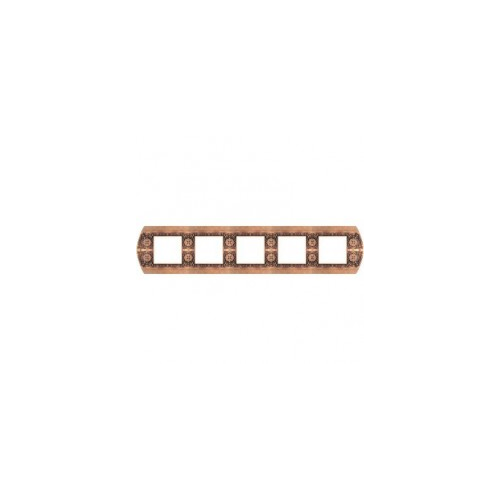  Рамка Sanremo Rustic copper 5-постовая гор/верт. Fede FD01425RU