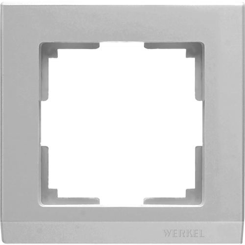  Рамка на 1 пост (серебряный) Stark Werkel a031802 WL04-Frame-01