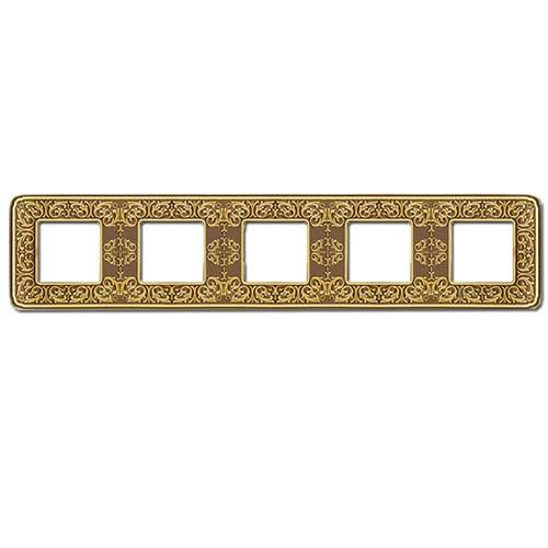  Рамка Emporio Bright Patina 5-постовая Fede FD01375PB
