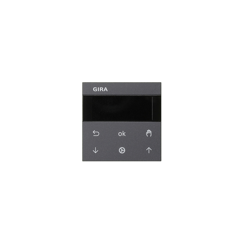 Дисплей таймера жалюзи и таймера System 3000 System 55 Антрацит Gira 536628
