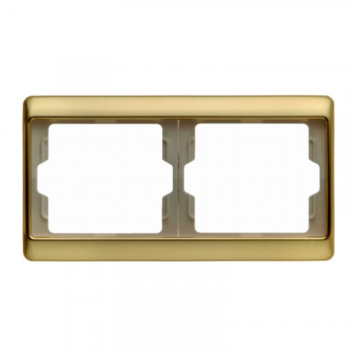  Рамка Arsys Золото 2-постовая Berker 13640002