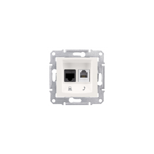  Телеф.+компьют. розетка, бежевый Schneider Electric SDN5100147