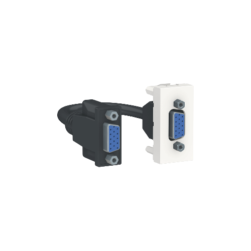  Розетка HD15 female (VGA), 1 Модуль, Белый Schneider Electric NU343218