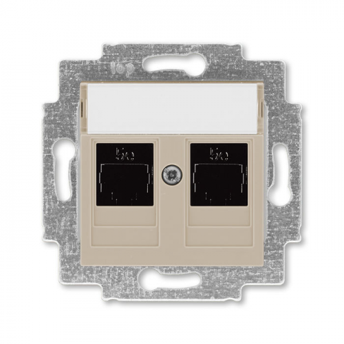 Розетка телефонная ABB Levit двойная 2хRJ45 категория 5e кофе макиато 5014H-A51018 18W 2CHH295118A6018