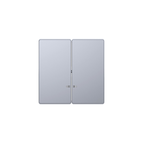  D-life клавиша 2-ная с линзой для led модуля, нерж. сталь Merten MTN3420-6036