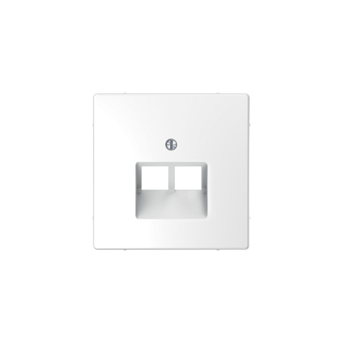  D-life центральная накладка для розетки 2-ной RJ45, бел. лотос Merten MTN4522-6035