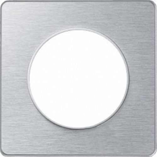  Рамка Odace Полированный алюминий 1-постовая Schneider Electric S53P802J