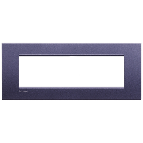  Рамка LivingLight Квадрат Синий шелк 7 модулей Bticino LNA4807CB