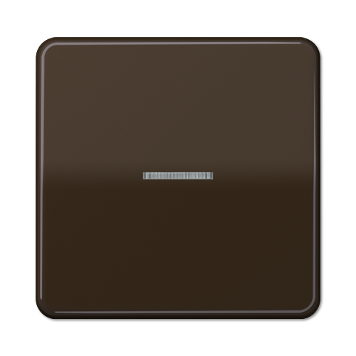  CD 500/CD plus Коричневый Накладка светорегулятора/выключателя нажимного с индикацией Jung CD1561.07UBR