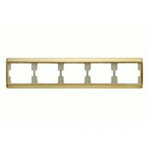  Рамка Arsys Золото 5-постовая Berker 13940002