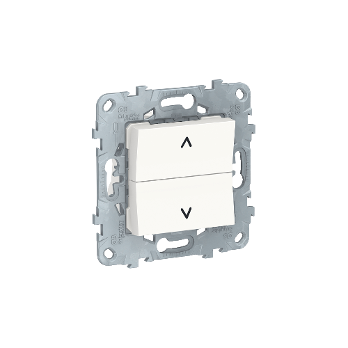  Выключатель для жалюзи, 2-клавишный, кнопочный, 2 х сх. 4 Белый Schneider Electric NU520718