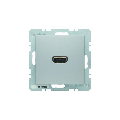  BMO HDMI B.x цвет: алюминевый матовый Berker 3315421404