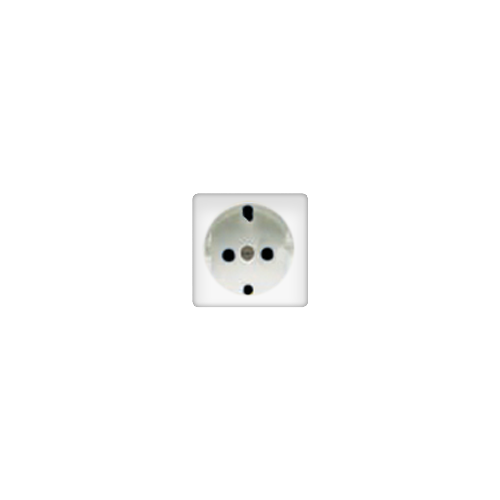  Накладка розетки 2К+З защита от детей, цвет Белый FEDE FD16731