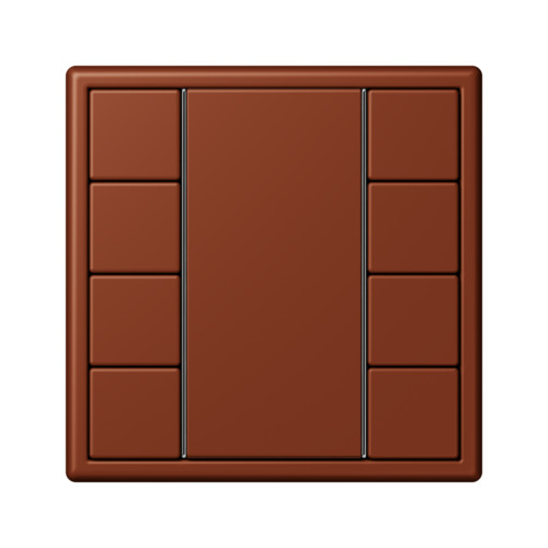  Les Couleurs® Le Corbusier KNX кнопочный модуль F 50 с четырьмя парами кнопок terre sienne brulee 59 Jung LC504TSA4320D