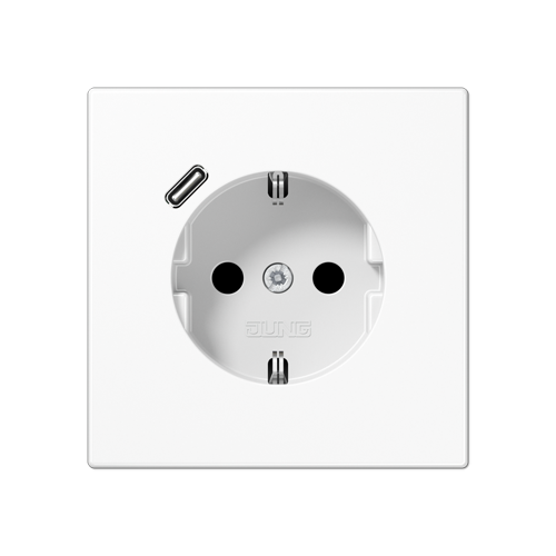  белая Розетка SCHUKO® с USB-интерфейсом с 1 USB-портом типа A LS серия LS1520-18CWW