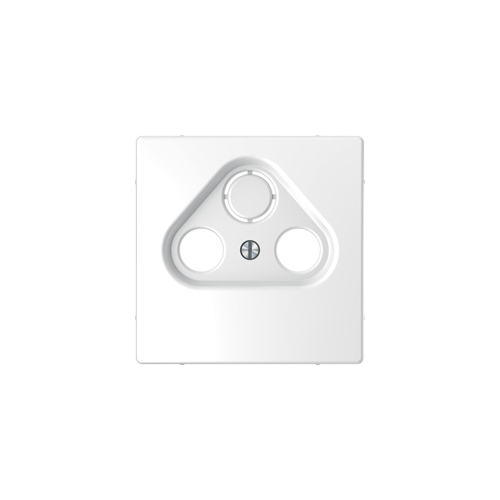  D-life центральная накладка tv розетки, 2/3 отверстий, бел. лотос Merten MTN4123-6035