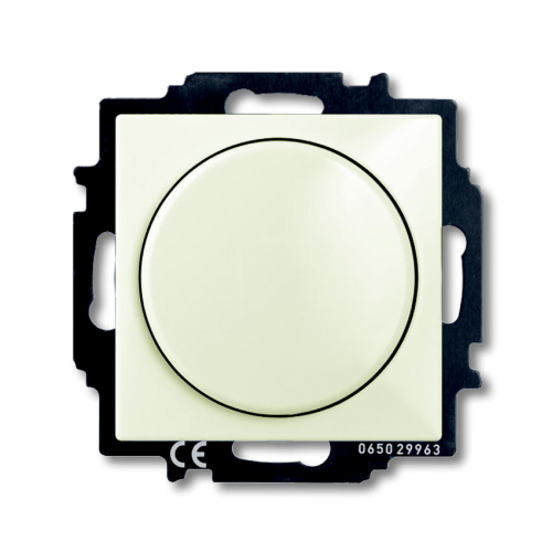  (2251 UCGL-92-507), Механизм светорегулятора Busch-Dimmer с центральной платой, 60-400 Вт, серия Basic 55, слоновая кость, ABB 6515-0-0843