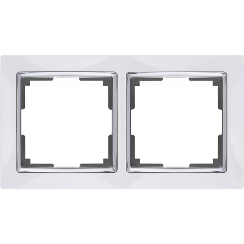  Рамка на 2 поста (белый) Snabb Werkel a028881 WL03-Frame-02-white