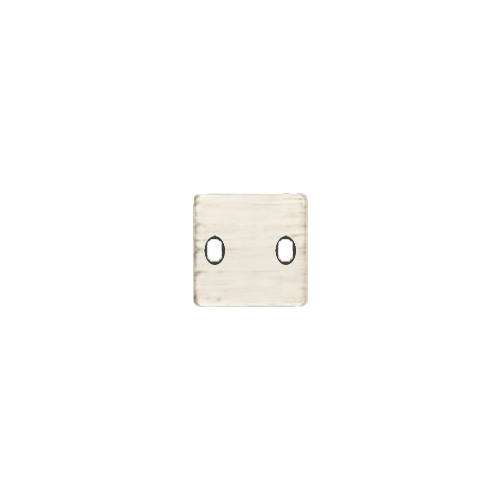  Латунная накладка под 2 тумблера , цвет White Decape+black FEDE FD04321BD-M