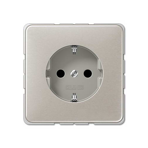  Розетка с заземлением Jung 16А/250В платина CD 500 CD1520PT