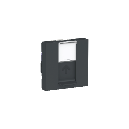  Розетка компьютерная, RJ45, одиночная, кат. 6 UTP, 2 модуля, Антрацит Schneider Electric NU341554