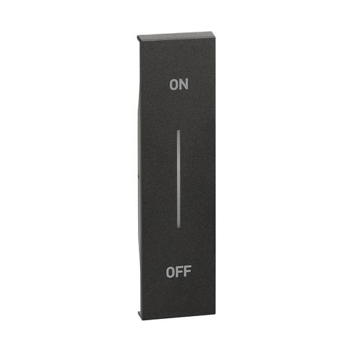 Bticino Living Now - накладка MH ON-OFF 1 модуль черн. KG01MHAG