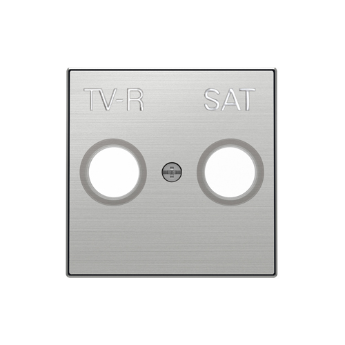  AI Накладка для TV-R/ SAT розетки Нержавеющая сталь , ABB 8550.1