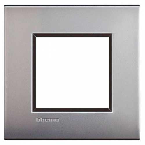  Рамка LivingLight Air Никель матовый 2-модульная Bticino LNC4802NK