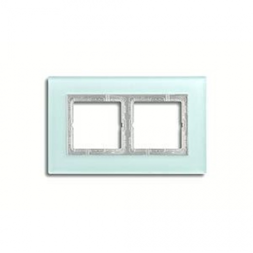  Рамка LS Plus Светло-зеленый 2-постовая Jung LSP982GLAS