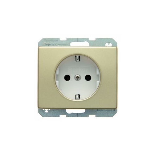  Штепсельная розетка SCHUKO цвет: золотой, металл Arsys Berker 47140002
