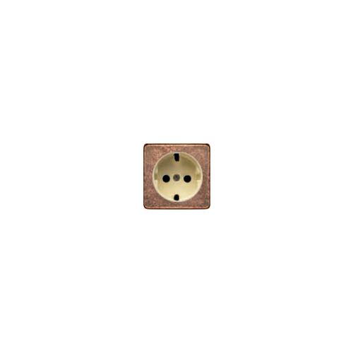  Обрамление розетки 2К+З бежевый, цвет Rustic Cooper FEDE FD04335RU-A