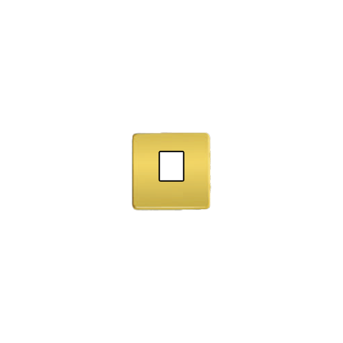  Монтажная плата для 1-го инф. разъема RJ-45 черный, цвет Real Gold FEDE FD04317OR-M